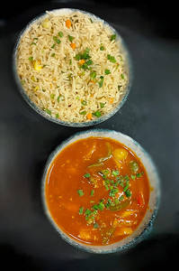 Exotic Vegetable In Schezwan Sauce Combo