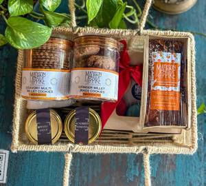 Gluten Free Rectangle Jute Hamper