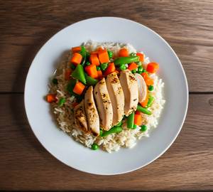 [FREE JUICE] Chicken Vegetable Rice Combo - Meal