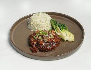 Chicken Steak With Garlic Rice