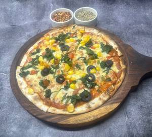 PURE VEG Florentina Pizza, Thin Crust