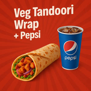 Veg Tandoori Wrap + Pepsi