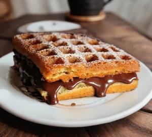 Milk chocolate waffles