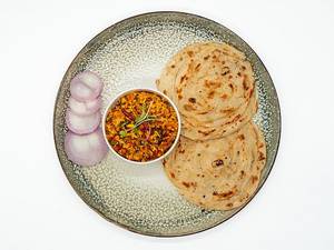 Paneer 65 Bhurji With Malabari Paratha