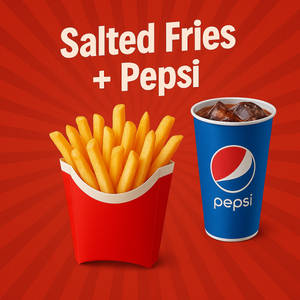 Salted Fries + Pepsi