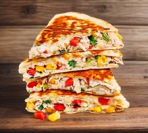 Mexican cheesey veg quesadilla