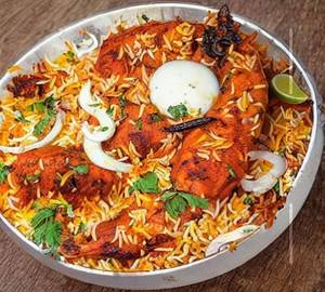 Hyderabadi chicken tikka biryani