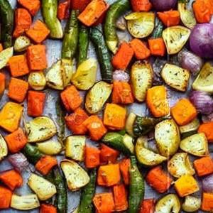 Baked vegetables