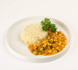 Creamy Peri Peri Veggies with Butter Rice