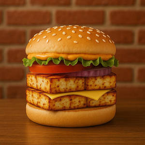Paneer Tandoori Big Rush Burger