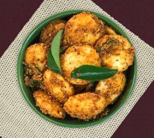 Chiti Idli samal(4pieces) karrivepaku podi ghee
