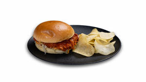 Spicy Crumb Fried Chicken Burger