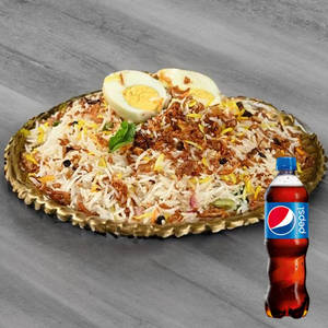Egg Biryani (Regular Bowl) + Pepsi (250 ml)