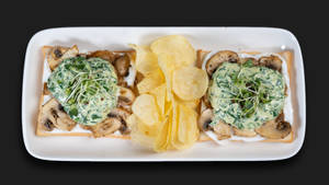 Spinach Mushroom Toasties