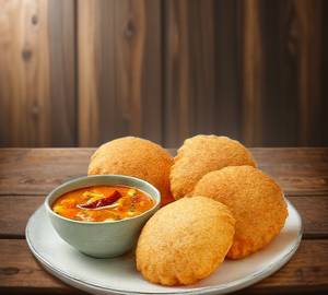 Belwa hing Kachori (4Pcs) with aloo sabji