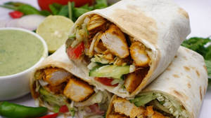 Crunchy Tandoori Chicken Wrap