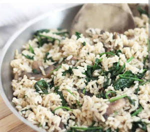 Chicken Mushroom Spinach Rice