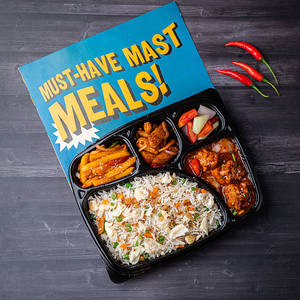 Egg Shanghai Fried Rice- Chilli Chicken- Honey Chilli Potato Combo