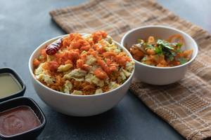 Schezwan chicken fried rice with dynamite chicken