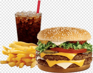 Veg Burger + Fries + 200ml Cold Drink