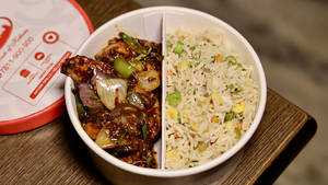 Veg Corn Rice + Chilli Chicken [MF1]