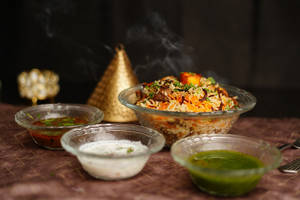 Veg Soya Dum Biryani - Regular