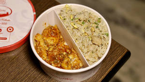 Chicken Rice + Mongolian Chicken [MF1]