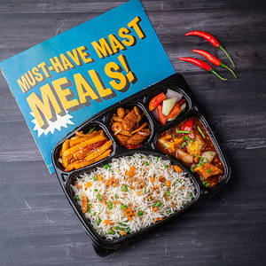 Veg Shanghai Fried Rice- Chilli Paneer - Honey Chilli Potato Combo