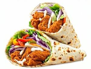 Fried chicken wrap
