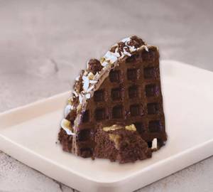 Brownie Bliss With Almond Waffle