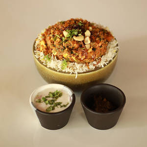 Veg Kheema Biriyani( With Soya Chunks)