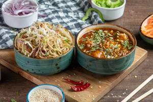 Chowmein with Manchurian