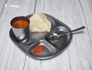 Rasam in Glass + Papad 