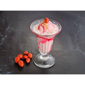 French Fries + Strawberry Ice Cream Milkshake