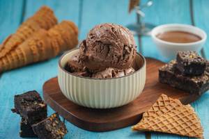 Nutella Chocolate Brownie Ice Cream