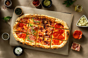 Pork Pizza Platter - Red Sauce