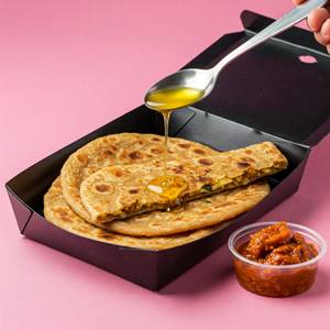 Gobhi Pyaz Paratha [Desi Ghee]