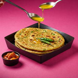 Green Chilli Paratha [Desi Ghee]