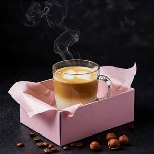 Hot Coffee with Hazelnut 