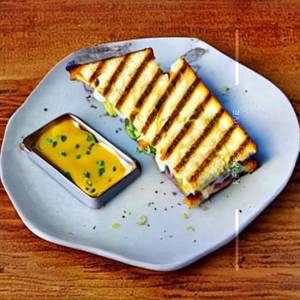 Grilled Vegetable Cheese Sandwich
