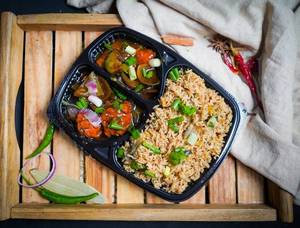 Chilly Chicken with Fried Rice
