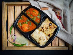 Paratha with Egg Curry