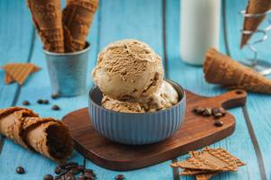 Coffee Almond Fudge Ice Cream