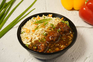 MOB Veg Manchurian Fried Rice bowl
