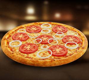 Cheese onion tomato pizza   [medium 9 inch]