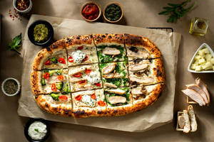 Non Veg Pizza Platter - White Sauce
