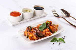 Paneer Chilli And Basil