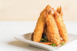 Golden Fried Prawns