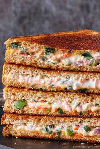 Cheese Corn Dahi Toast