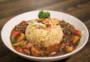 Butter Garlic Prawn Rice Bowl